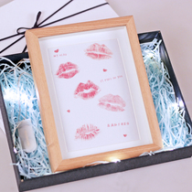 Special heart-warming birthday gift photo frame set up to send boyfriend anniversary creative and practical handmade diy gift box