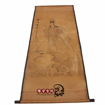 Antique Middle Hall Antique Character Painting Middle Hall Painting Chinese Painting Living Room Hanging Painting Landscape Painting Xiangyu Guanyin Diagram has been framed