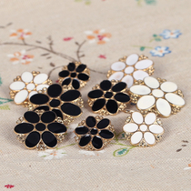 Button button gold tall petal shape point oil metal button men and women suit button coat button coat button