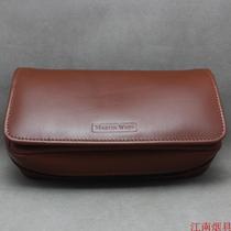 German Martin Wess K28 leather handmade pipe bag two bucket bag Brown