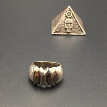 14 yards 1970s Made in Italy Handcrafted Solid Vegetarian Ring 925 Pure Silver Mark Retro 100 Hitch Ring Male And Female