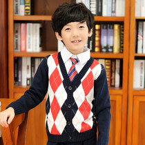 spring and autumn england kindergarten uniform high school pupil uniform classwear winter boys clothing long sleeve sweater cardigan