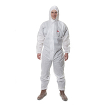 3M 4515 White Hooded Holster Protective Clothing Protective Particles and Liquids Limited Splash Dust Protection