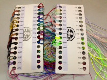 DreamWorks France DMC line metal line 36-color one-meter set color line card tool hook edge mixed embroidery material