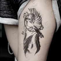 Yicai Tengfei Asuka tattoo stickers Tattoo stickers Original tattoo stickers Waterproof tattoo stickers female flower legs tide models