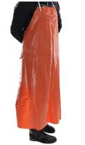 High-quality PVC thickened oil-resistant apron oil-resistant waterproof performance excellent orange red printing paint fishery aquatic product apron