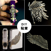 ZP Zorro lighter sticker diy accessories pure copper Marlboro bull seal Harley Eagle female warrior chapter a variety of options