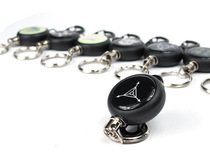 ABS high resilience scaling wire rope keychain anti-lost anti-theft scaling key ring anti-lost keychain yi la kou