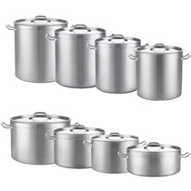 Stainless steel soup bucket soup pot compound bottom soup bucket short pot 05 low body soup pot multifunctional barrel induction cooker suitable