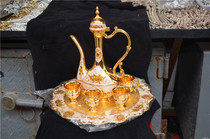 Copper white copper silver-plated Miao silver boutique ornaments 1877246 wine glass jug plate