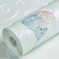 Environmentally friendly 3D childrens room wallpaper boys and girls bedroom living room 2021 new background wallpaper non-woven self-adhesive home