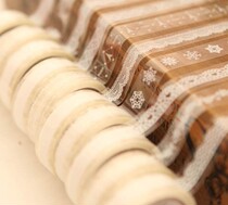 韩国款文具 可爱小清新透明蕾丝小卷胶带 DIY装饰贴纸 不干胶贴