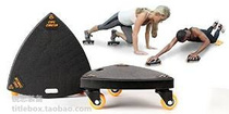 (USA shipped) core super professional grade triangle core muscle strength trainer belly wheel