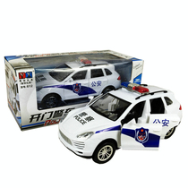 Large electric open door universal police car 612 toy car music Light children toys mixed batch
