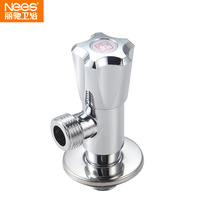 Lichi sanitary ware hot and cold toilet water inlet triangle valve stainless steel quick opening angle valve 85342
