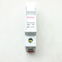 Delixi fuse base cylindrical cap fuse holder RT18-32 1P without lamp without melting core
