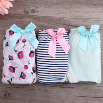 Summer female sensation lace lace lace slimy slimy skin black seductive butterfly knot printed low waist triangular trousers