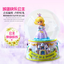 Princess Crystal Ball Music box Music box Rotating Girl Birthday gift Creative Snowflake Valentines Day gift for children