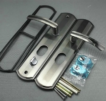 Anti-theft door handle New multi-group rising step Yang platinum widened panel door lock handle 235mm hole distance lock door