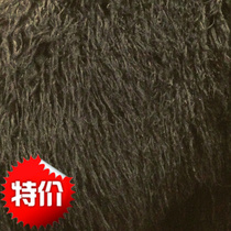 Hengtai imitation plush fabric solid color imitation wool roll artificial plush width 160cm black 60 yuan half meters