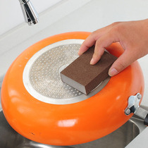 Kitchen decontamination Emery sponge Wipe cleaning magic wipe scale remove pan bottom rust scorched brush Bowl brush pot sponge