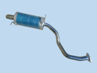 Cheetah V73 car rear double-layer thickened stainless steel exhaust pipe muffler muffler