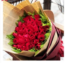 Shanghai Flowers Express Love Love Flowers 36 Red Rose Bouquet Birthday Wishes Send Flowers in the same city