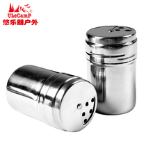 Uleppon seasoning jar Seasoning bottle Stainless steel seasoning bottle Barbecue accessories(SH029)