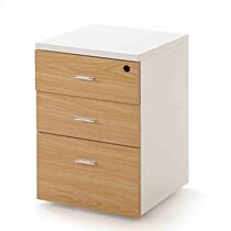 Shenzhen office furniture activity cabinet Three drawers mobile table edge small cabinet with lock wood information cabinet storage short cabinet
