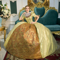 Euromaidresses Costume Palace Costume Elegant Royal Family Shadow photography Subject Golden Stage Annual Meeting Drama