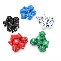 DND set dice 8 colors optional Dungeons and Dragons digital color 7-piece plastic