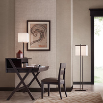 Tao home Fare headlining Cow Leather Soft Bag Dining Chair Rubber Wood American Minimalist Restaurant Furniture Leaning Back Chair