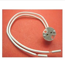 GU5 3 Ceramic lamp seat MR11led projectile MR16 lamp cup halogen lamp ceramic socket G4 two feet plug-in lamp holder