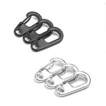 D5 hot sale exposed simple mini D-type hook key chain fast adhesive hook mountaineering buckle EDC