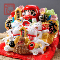 Hesheng Japanese gold Yun Big Bear hand shop opening cashier home creative gift lucky cat ornaments piggy bank