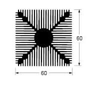 Square radiator 60 * 60 * 10mm aluminium plate aluminium block aluminium heat dissipation block radiating fin electronic radiator