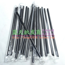 Single packed straw disposable straw juice straw drink straw drink straw small straw black fine straw