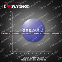 I love flying) Oneworld Air Alliance travel boarding trolley case sticker sticker sticker
