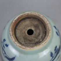 Daming Wanli blue and white flowers and birds pattern Mini small flower pot antique ceramic old ancient porcelain garden