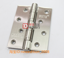 Solid GUTE 4 inch 4 bearings 3 0 thick 304D stainless steel room door hinge flat open hinged door wooden door loose-leaf
