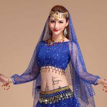 Nisha Belly Dance Top 2021 New Indian Dance Top Belly Dance Sequin Top Practice Top
