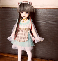 (Sold out) BOBMI six-point BJD mesh cute forest cat ear star dress mint