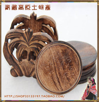 India imported handmade rubber wood imitation old apple fruit coaster A total of 6 mats