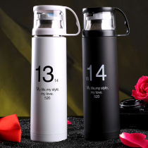 Vacuum stainless steel insulation large capacity 1314 couples Cup bullet head frosted student sports cup men and women Car Cup