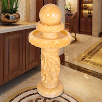 Lok Sin Tong stone Feng shui ball decoration Office living room decoration Wedding opening gift large floor-to-ceiling pendulum