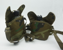 Type 87 aluminum strap nostalgic water bottle bag marching kettle unit military training kettle two-piece outdoor mountaineering camping