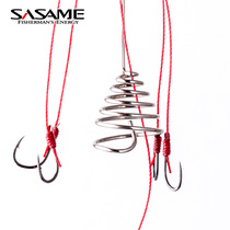 Sashamai fish hook Isnei small explosive hook anti-hanging bottom anti-winding crucian carp carp sea rod fishing accessories finished products
