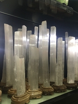 Mineral specimen Crystal strange stone natural permeable gypsum cats eye effect raw ore ornaments spiritual meditation feng shui home