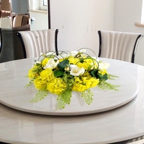 Dining table fake flower simulation flower decoration Hotel restaurant turntable countertop placement flower arrangement desktop floral set
