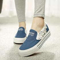 2022 Springtime Han Edition Womens Shoes Sails Shoes One Foot Pedal Sloth Shoes Campus Fashion Women Shoes Students Shoe Shoes shoes Single shoes